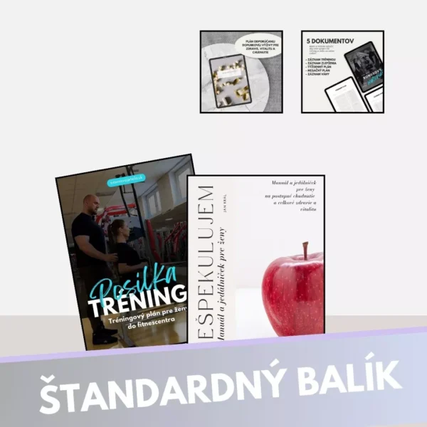 Balík: Tréningový plány pre ženy do fitka + jedálniček