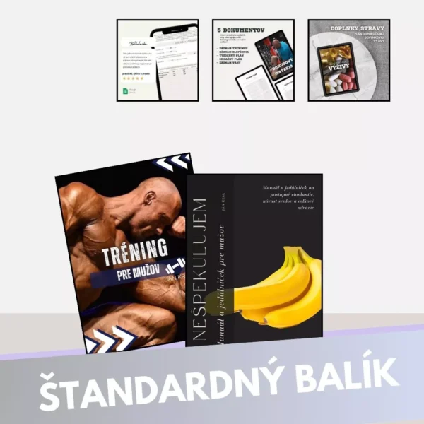 Balík: Tréningový plány pre mužov do fitka + jedálniček