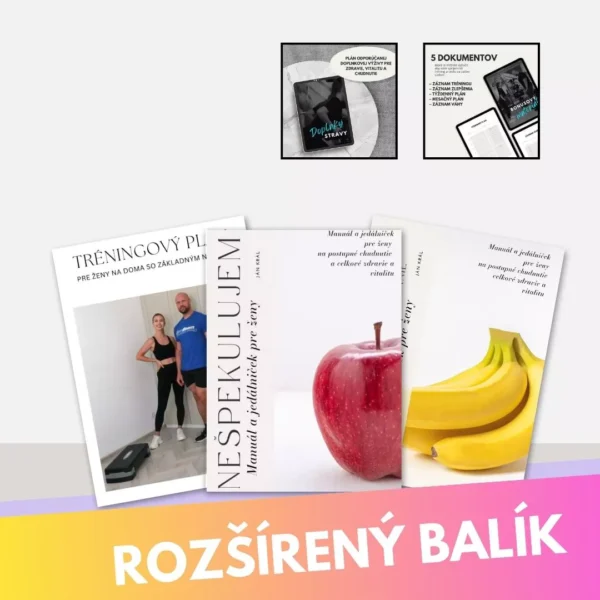 Balík: Tréningový plán pre ženy na doma + jedálničky